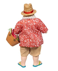 Kurt Adler 10.5-Inch Fabriche Palm Beach Santa