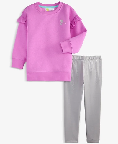 Epic Threads Girls Toddler 2T-4T Star Sweatshirt & Metallic Leggings Set, 2-Piece, Macy's Exclusive