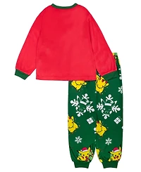 Pokemon Boys 6-12 2-Piece Printed Top and Pants Pajama Set