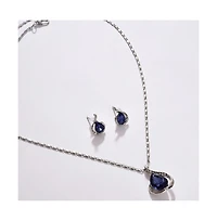 Sohi Women's Silver Plated Designer Jewellery Set