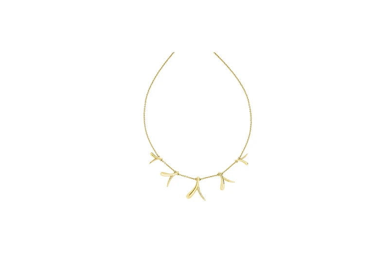 Sycamore Station Necklace In Gold Vermeil