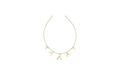 Sycamore Station Necklace In Gold Vermeil