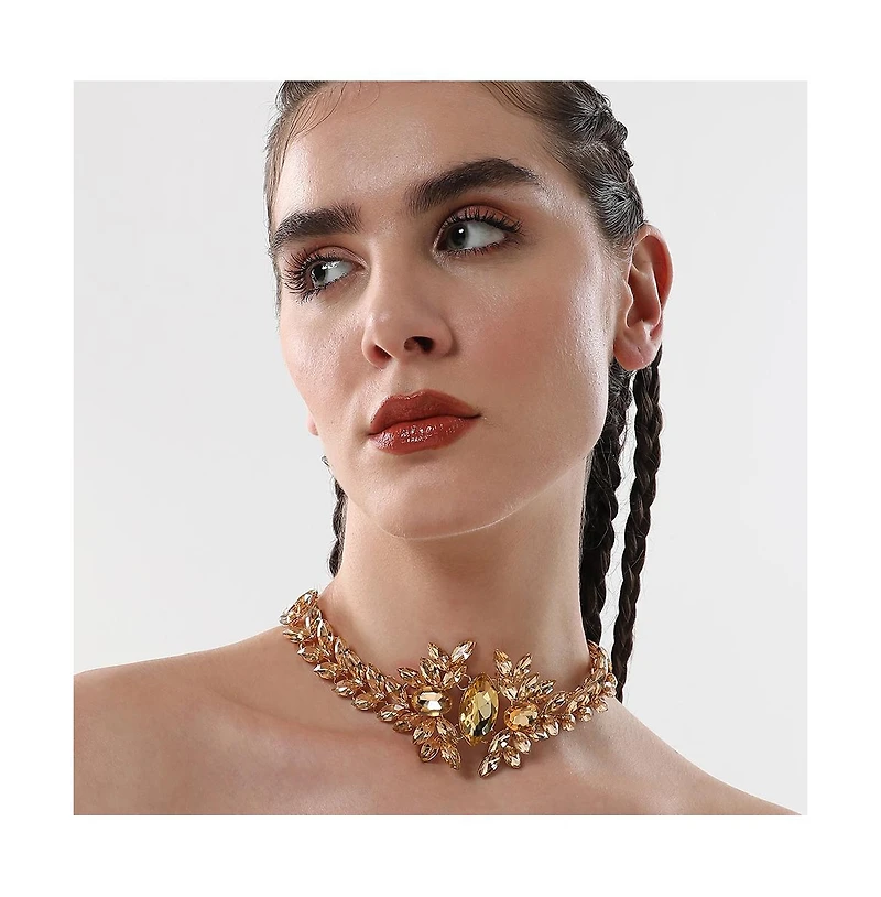 Sohi Women's The Marquise Statement Necklace