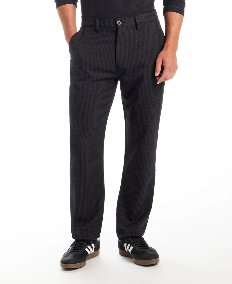 Vintage & Black Men's Regular Fit Checkered Pattern Pants