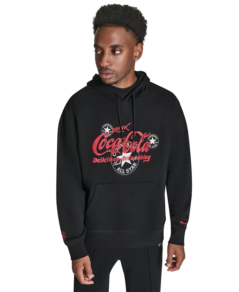 Converse Men's Coca Cola Logo Hooded Sweatshirt