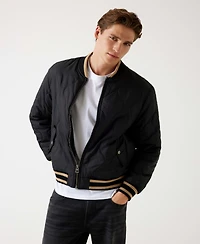 Guess Men's Alameda Ripstop Long Sleeve Bomber Jacket