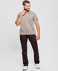 Guess Men's Peony Relaxed Fit Short Sleeve Quatro G Polo Sweater