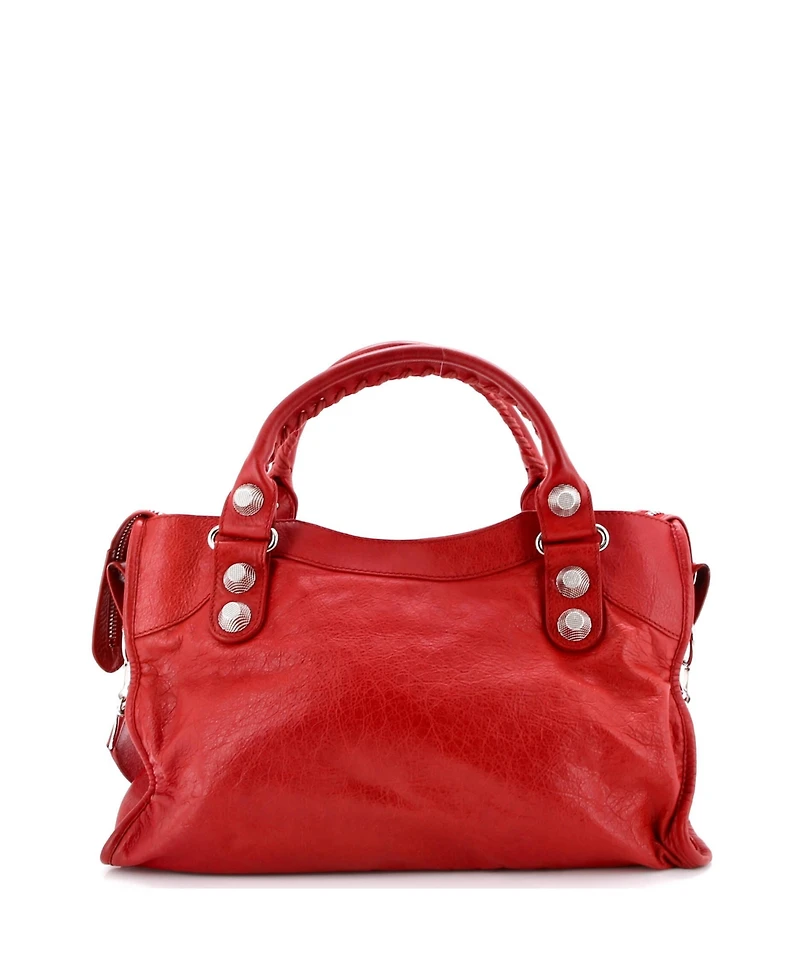 Pre-Owned Balenciaga Medium City Giant Studs Bag Leather