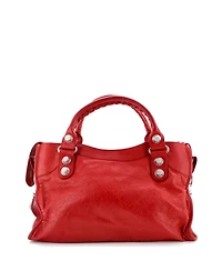 Pre-Owned Balenciaga Medium City Giant Studs Bag Leather