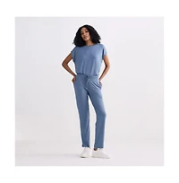 Reistor Women's Wide Leg Pant Blue