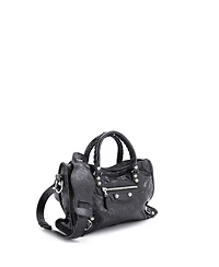 Pre-Owned Balenciaga Mini Logo Strap City Classic Studs Bag Leather