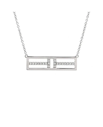 Pre-Owned Tiffany & Co. T Open Horizontal Bar Pendant Necklace