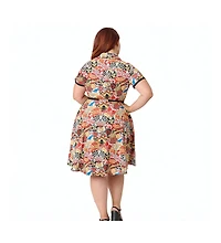 Smak Parlour Plus 1960s Fit & Flare Dress
