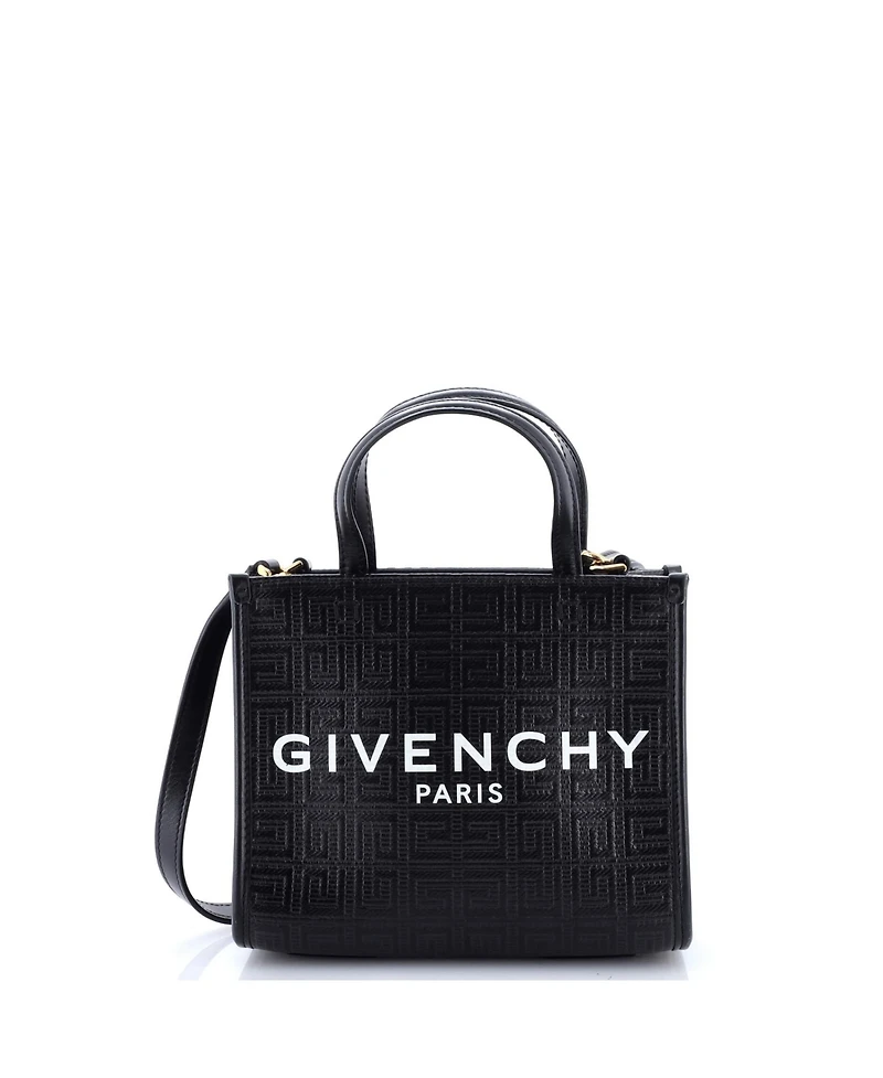 Pre-Owned Givenchy Mini G-Tote 4G Embossed Coated Canvas
