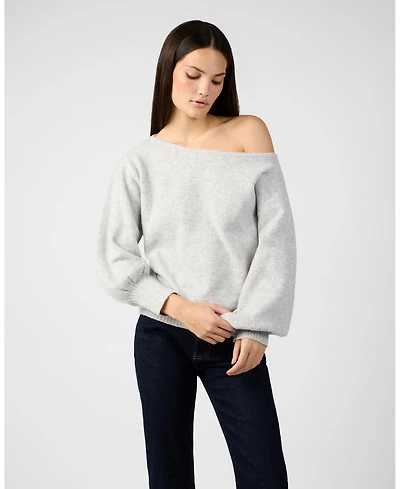 WeWoreWhat Women's Off The Shoulder Balloon Sleeve Sweater