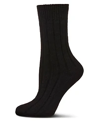 MeMoi Women's Neutral Ribbed Knit Essential Boot Socks