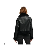 Cotton On Women's Peggy Faux Fur Trim Jacket