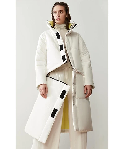 Caalo Women's Reversible Convertible Sustainable Down Coat