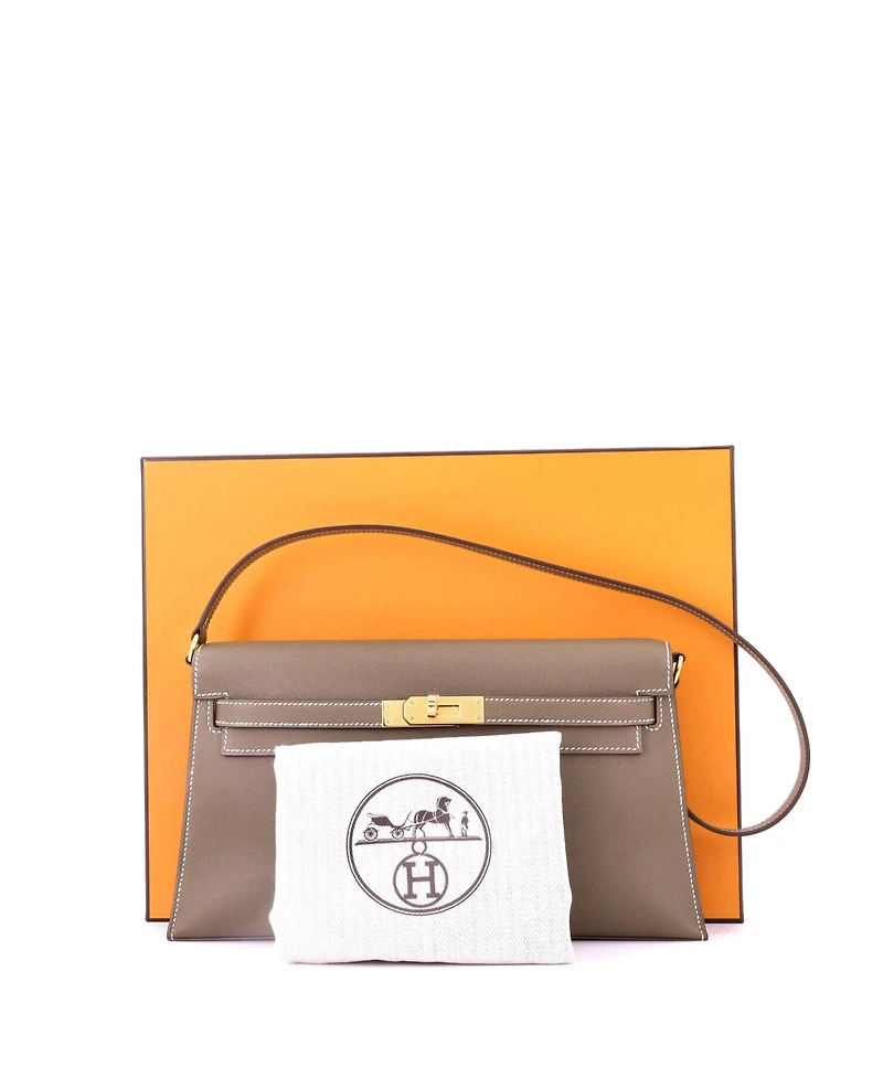 Pre-Owned HERMA‰S Kelly Elan Shoulder Bag Madame