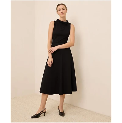 Pact Women's Fit & Flare Cowl Neck Dress