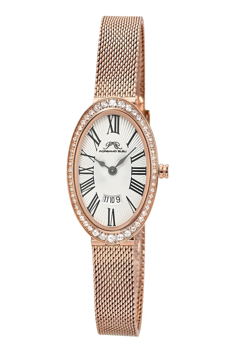 Porsamo Bleu Women's Topaz Eloise Stainless Steel Bracelet Watch 1352CELS