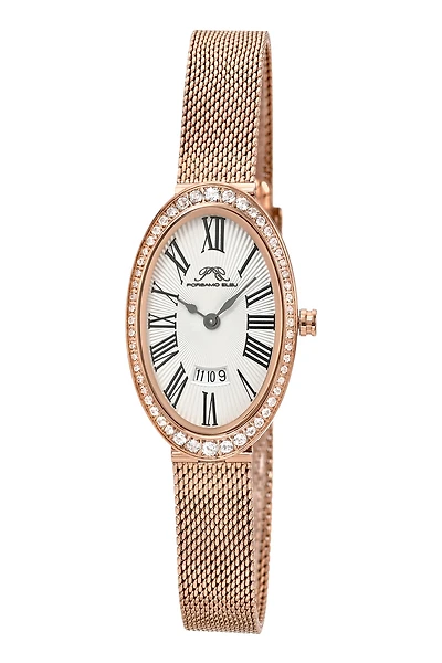 Porsamo Bleu Women's Topaz Eloise Stainless Steel Bracelet Watch 1352CELS