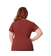 Unique Vintage Plus Pentagon Collar Knit Top