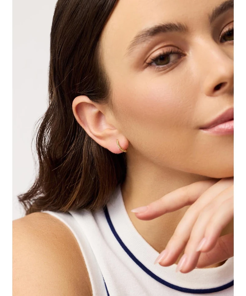 Ana Luisa Gold Huggie Earrings