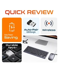 Delton N35 Wireless Slim Keyboard & Mouse Combo (DKMKITMIN35-wb)