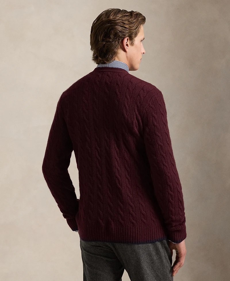 Polo Ralph Lauren Men's Cable-Knit Wool-Cashmere Cardigan