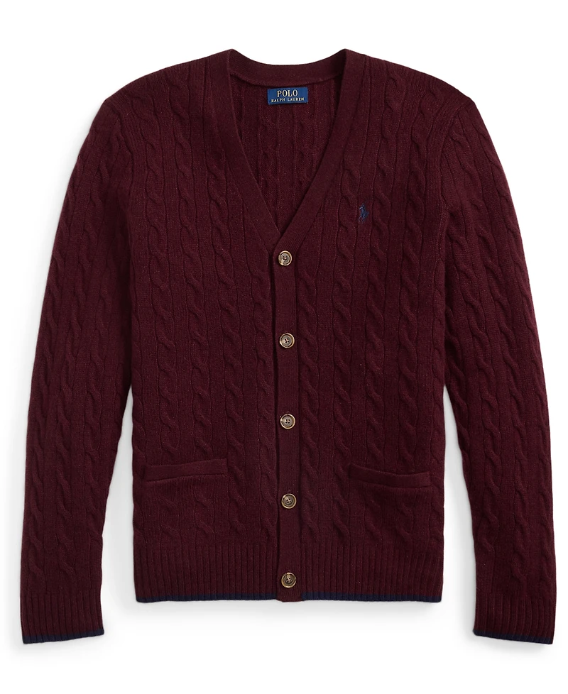 Polo Ralph Lauren Men's Cable-Knit Wool-Cashmere Cardigan