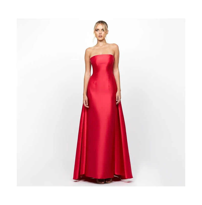 Bariano Women's Grayce Strapless Satin Gown