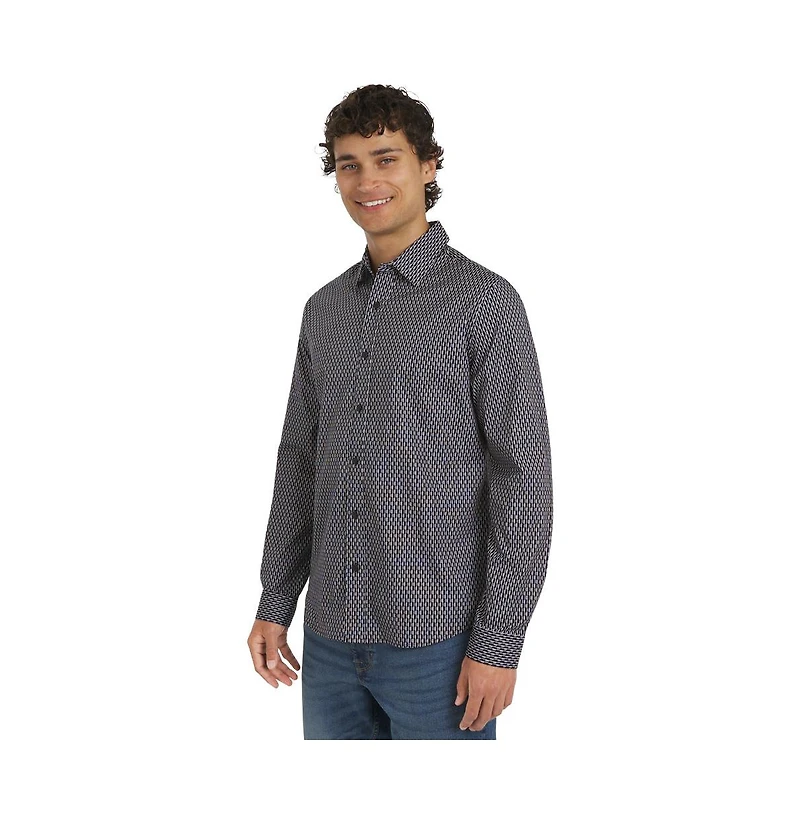 Dkny Men's Chancey Stretch Cotton Poplin Shirt