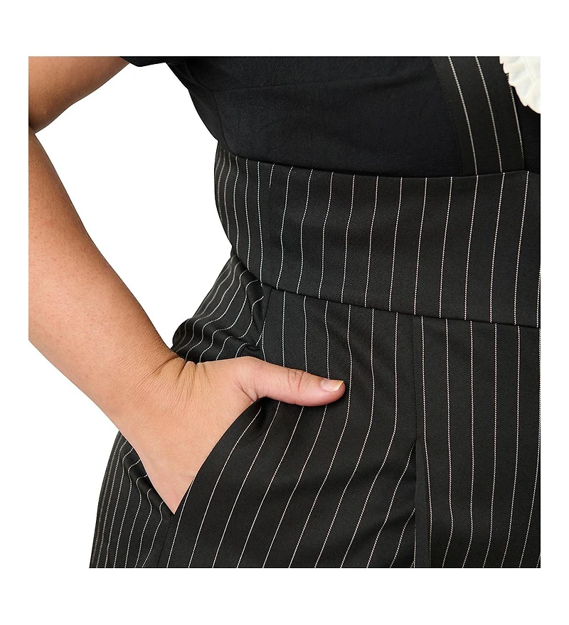 Unique Vintage Plus Wide Leg Rochelle Suspender Pants