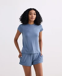 Reistor Women's Essential Short Sleeve Tee Blue