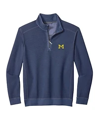 Tommy Bahama Men's Navy Michigan Wolverines Montego Bay Half-Zip Jacket