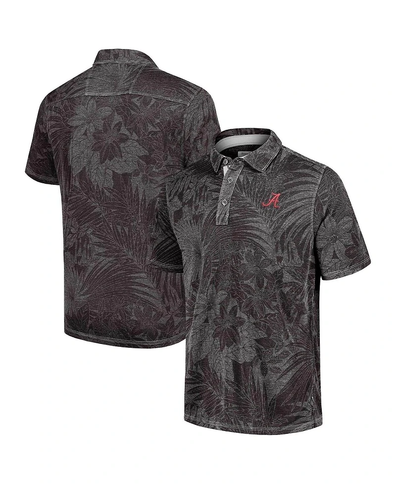 Tommy Bahama Men's Black Alabama Crimson Tide Sport Santiago Paradise Polo Shirt