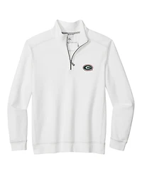 Tommy Bahama Men's White Georgia Bulldogs Montego Bay Half-Zip Jacket