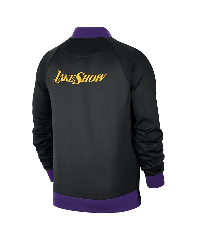 Nike Men's Black Los Angeles Lakers 2024/25 City Edition Authentic Showtime Performance Full-Zip Jacket