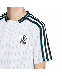 Adidas Big Boys and Girls White Liverpool Terrace Icons Fashion Jersey