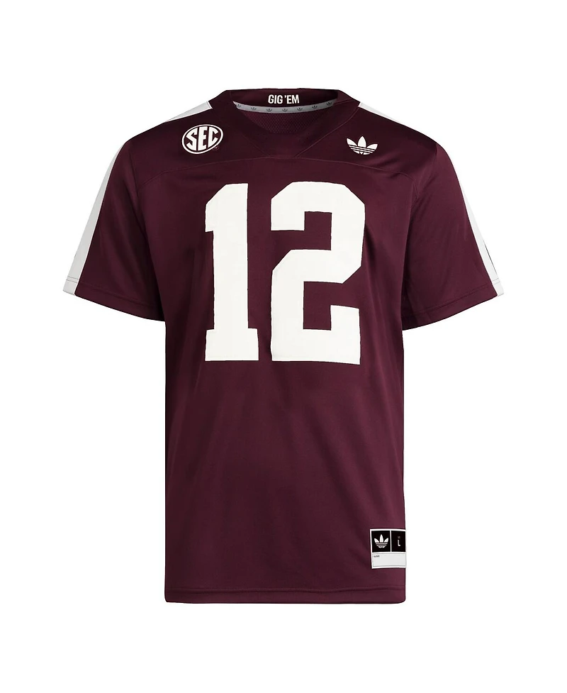 Adidas Men's 12 Maroon Texas A&M Aggies Premier Strategy Jersey