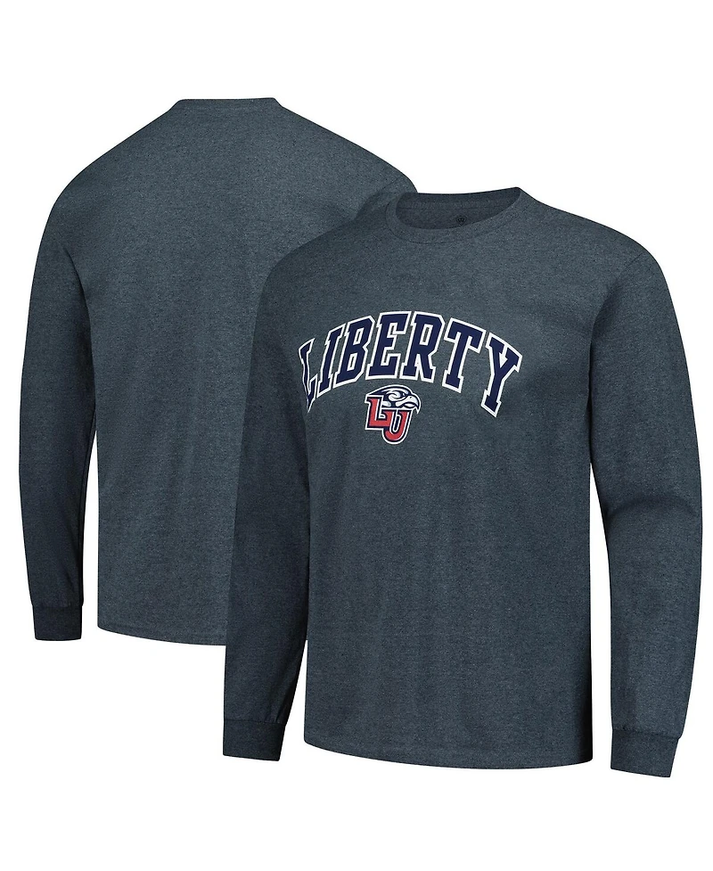 Fanatics Unlabeled Men's Heather Charcoal Liberty Flames Basic Long Sleeve T-Shirt
