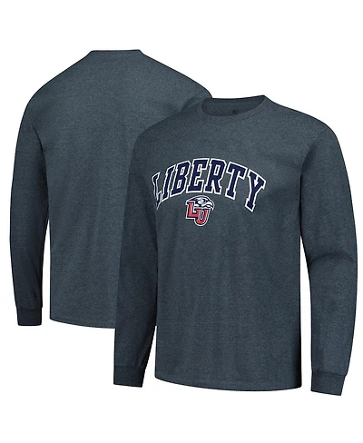 Fanatics Unlabeled Men's Heather Charcoal Liberty Flames Basic Long Sleeve T-Shirt
