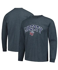 Fanatics Unlabeled Men's Heather Charcoal Liberty Flames Basic Long Sleeve T-Shirt