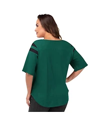 G-iii 4Her by Carl Banks Women's Green New York Jets Plus Size Linebacker T-Shirt