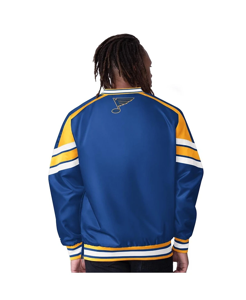 Starter Men's Blue St. Louis Blues Reliever V-Neck Pullover Jacket