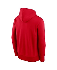 Nike Men's Red Georgia Bulldogs Team Stacked Performance Pullover Hoodie