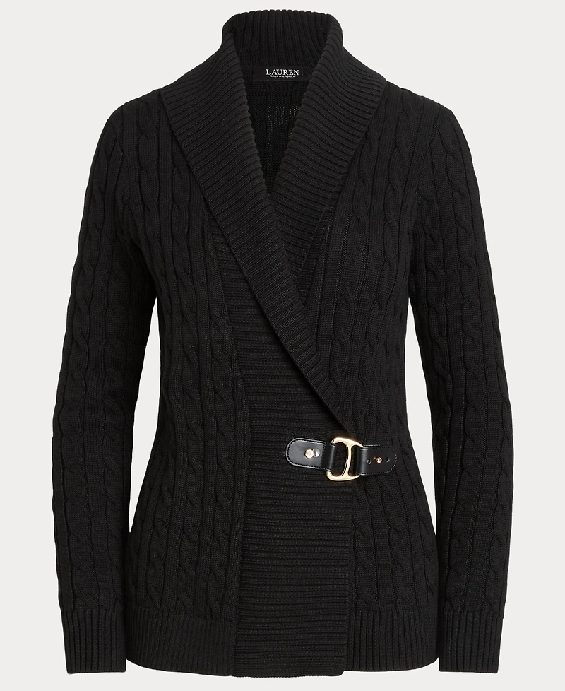 Lauren Ralph Women's Buckled Cotton Sweater