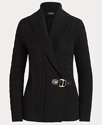 Lauren Ralph Women's Buckled Cotton Sweater