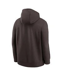Nike Men's Brown Cleveland Browns Busted Play Club Fleece Pullover Hoodie